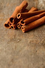 Bunch of cinnamon sticks