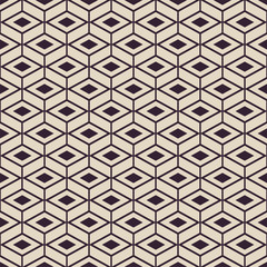 Seamless anthracite  isometric vintage style pattern vector