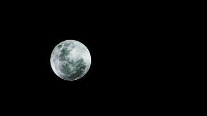 Full Moon or Supermoon / The Full Moon is the moment the entire face of the Moon is illuminated by...