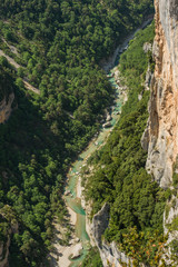 Fototapeta na wymiar Scenic Verdon gorge in Provence region of France