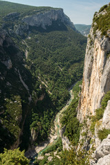 Scenic Verdon gorge in Provence region of France