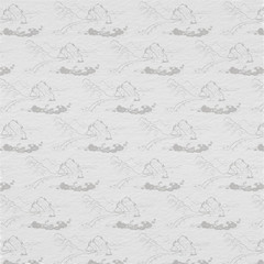 Traditional Chinese Landscape Paingting Background, Mountains And Lakes