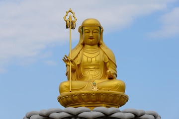 Fototapeta premium Buddha statue at Haedong Yonggungsa Temple, Busan, South Korea