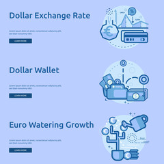 Currencies Conceptual Banner Design
