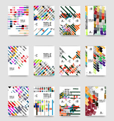 Fototapeta premium Set of brochure cover templates