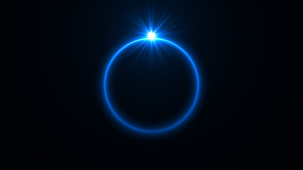 Abstract ring background with luminous swirling backdrop. Glowing spiral. The energy flow tunnel. shine round frame with light circles light effect. glowing cover. Space for your message.