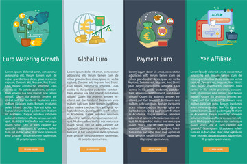 Currencies Vertical Banner Concept