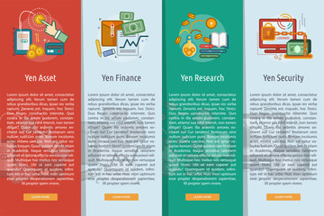 Currencies Vertical Banner Concept