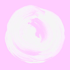 Abstract circle acrylic and watercolor painted background.