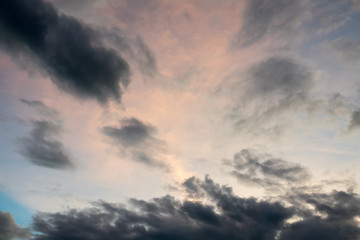 Cloud before sunset
