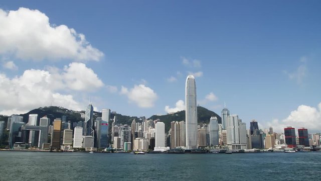 HongKong Skyline and victoria habour