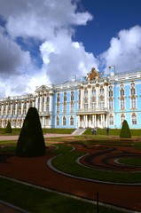 Extérieurs du palais de Tsarkoïe Selo (Ville de Pouchkine/Russie)