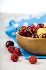 Ripe berries in a plate
