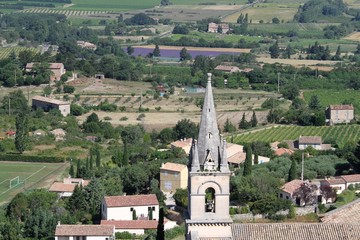 Le village de Bonnieux en Provence dans le Vaucluse