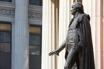 Naklejka premium George Washington statue, New York