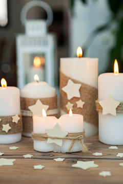 Beautiful Candles in home