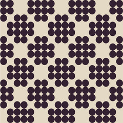 Circles pattern in fashion trend vintage colors