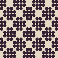 Circles pattern in fashion trend vintage colors