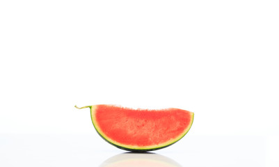 Watermelon slice isolated on white background