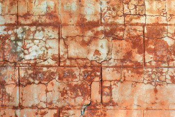 Old red stucco wall