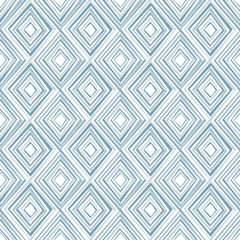 Seamless background in the geometric pattern  of blue colors. Vector illustration. Wallpaper, print packaging, textiles.