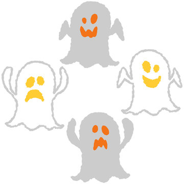 simple and cute halloween vector icons