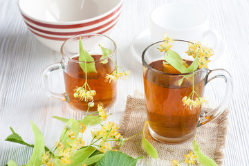Tea with lime flower