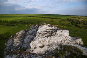 Fototapeta na wymiar Landscape with Cretaceous Rocks