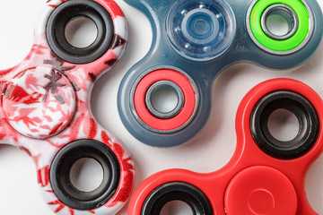 Fidget Spinner background, top view