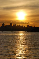 Sunset in Sydney Harbor