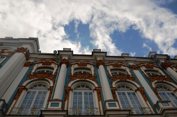 Extérieurs du palais de Tsarkoïe Selo (Ville de Pouchkine/Russie)