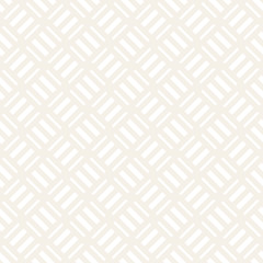 Crosshatch vector seamless geometric pattern. Crossed graphic rectangles background. Checkered motif. Seamless subtle texture of crosshatched lines. Trellis simple fabric print.