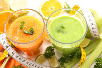 vegetable smoothie,diet food concept