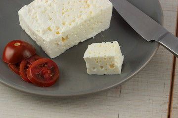 Preparing breakfast with cheese