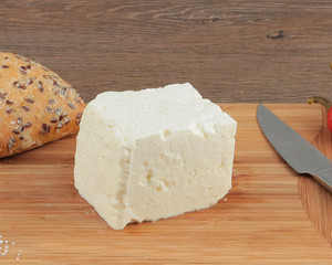 Preparing breakfast with cheese