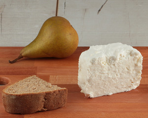 Preparing breakfast with cheese