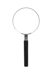 Magnifying glass isolated on white background.