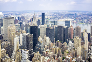 Città di Manhattan dall'alto