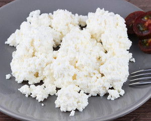 Preparing breakfast with cheese