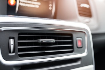 Modern car air condition vents