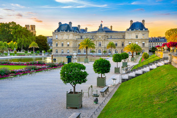 palace and park Versailles complex, historical residence of the French kings - obrazy, fototapety, plakaty