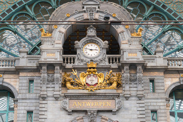 Obraz premium antwerp central station interior