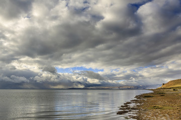 Manasarovar lake near Kailash mountain, Tibet