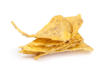 Naklejka premium Corn chips isolated on white