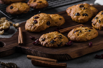 Carrots cookies with cranberries