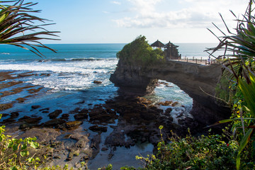 Scenics View of Coast Rock Formation Against Sea