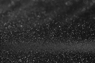 Abstract bokeh black and white color background with soft light effect