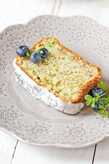 Lemon poppy seed pound cake