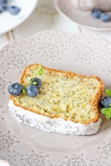 Lemon poppy seed pound cake