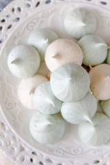 Fototapeta na wymiar Little meringues made from aquafaba